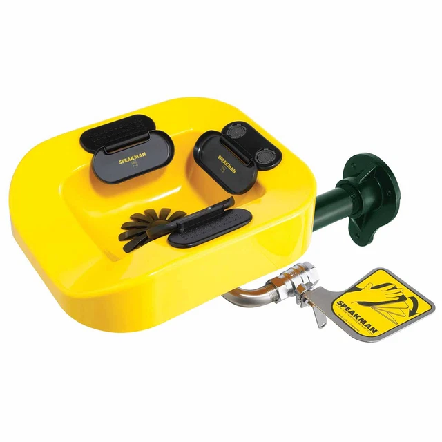 Speakman SE-10 Optimus 4.9 GPM Wall Mount Eye And Face Wash - Yellow
