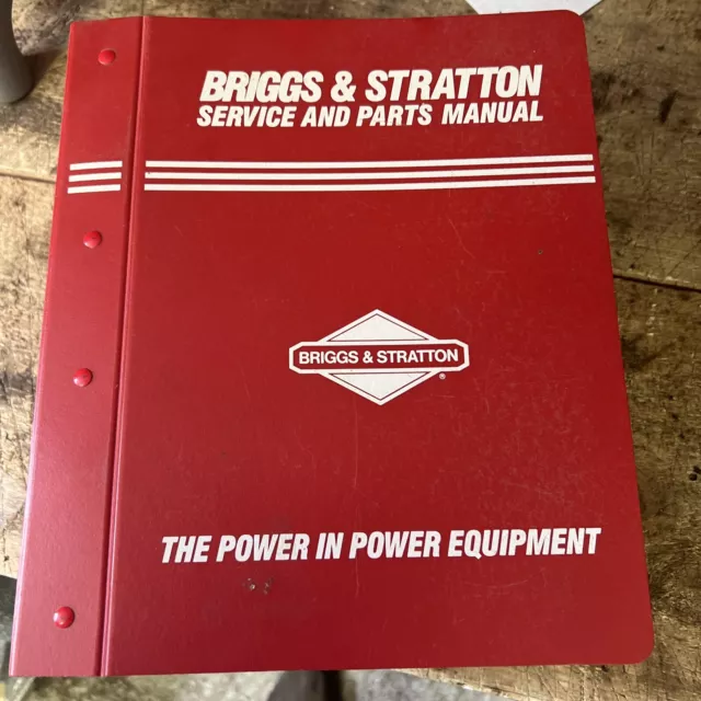 Manual de servicio y piezas vintage de Briggs & Stratton