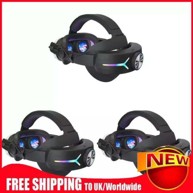 RGB Adjustable VR Head Strap LED Backlight 8000mAh Rechargeable for Meta  Quest 3