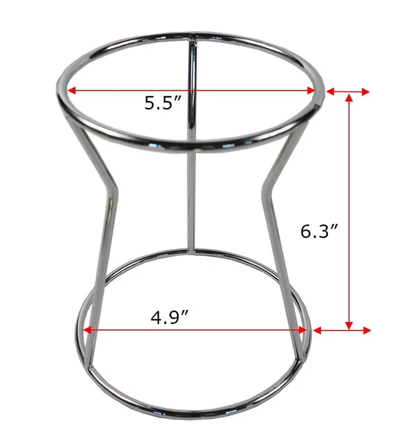 1pc Pancake Batter Dispenser Stainless Steel Funnel Dispenser with Stand Holder 2