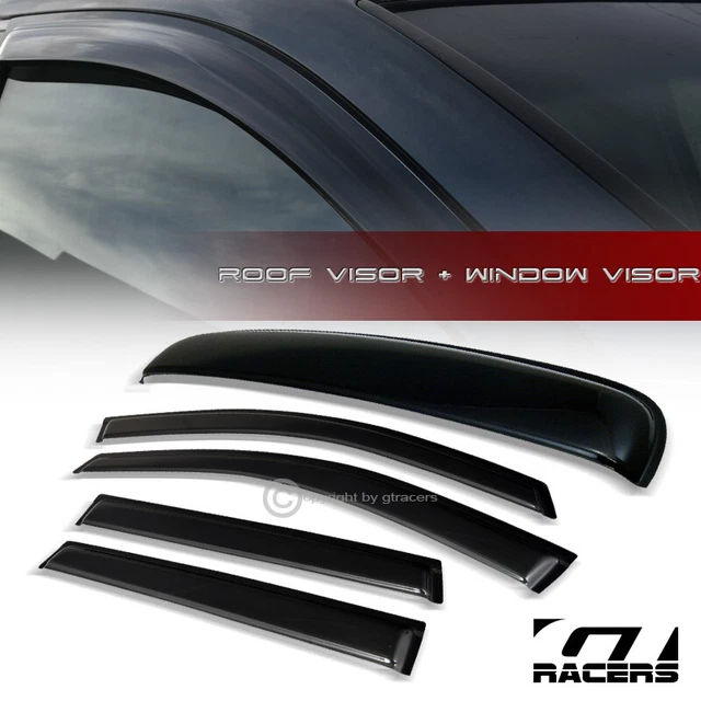Smoke Tinted Window Visors / Rain Guards – Fits 2018–2023 Chevy Traverse – Acrylic – HQ-PARTS – 4-Piece Set