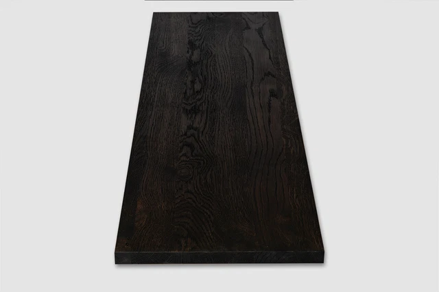 Scaffale scaffale a parete livello di posa scaffale affumicato rustico DL 20 mm nero oliato