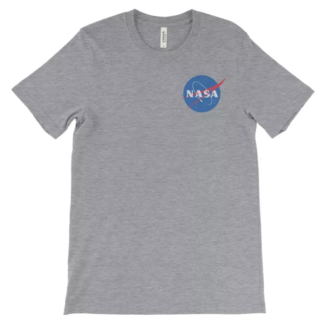 NASA T-Shirt 100% Cotton Comfy Tee on Black White or Gray. Space Astronaut NEW