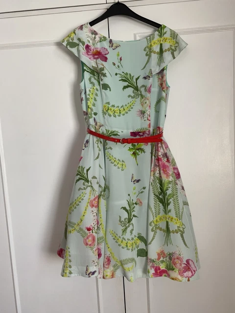 ted baker dresses mint green Anthropologie | Dresses | Ted Baker London Magieyy Elderflower 2 Xs Mint Green Floral Midi Dress