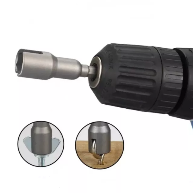 Alloy Steel Hex Shank Socket Adapter Nut Nut Driver  Electric Screwdriver