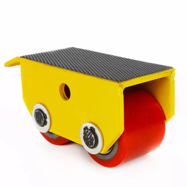 2Pcs Machinery Mover Industrial Dolly Skate Dolly Mover 2 Rollers Wheels 2.5T