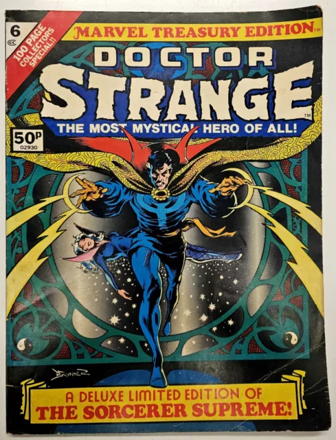 Bronze Age Comic Marvel Treasury 6 Special Key Issue Doctor Strange GD/VG