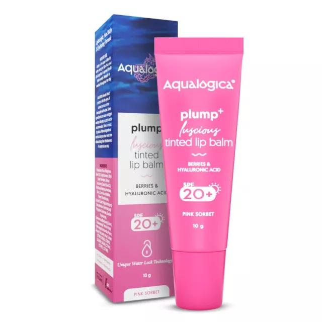 Aqualogica Dodu + Séduisant Baume à Lèvres Teinté Avec SPF 20 Pour Rose 10g