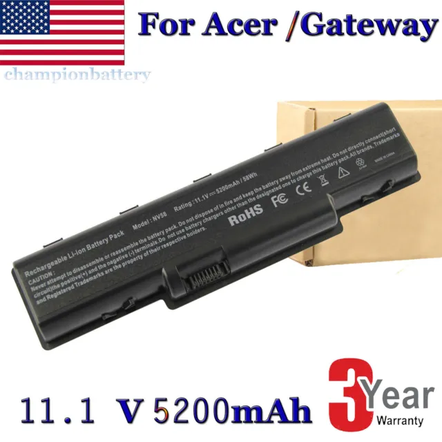New battery for Acer Aspire 5517 5532 AS09A31 AS09A41 Gateway NV58 NV52 5200mAh
