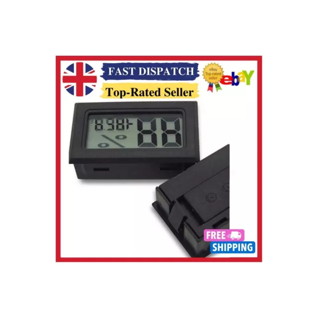 Mini Digital LCD Thermometer Gauge Room Temperature Sensor Indoor/Outdoor UK