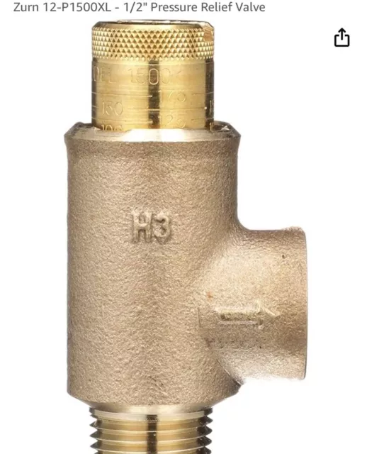 Zurn Calibrated Pressure Relief Valve 25 - 175 Psi 1/2" P1500XL