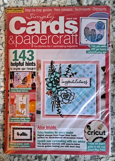 SIMPLY CARDS & Papercraft Craft Magazine Issue 226 & Backgrounds Card ...