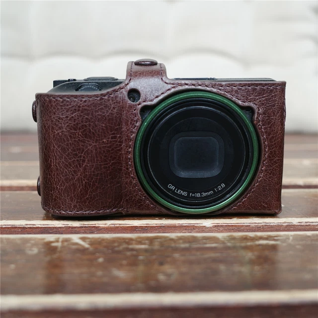Cam-in Genuine Leather Half Case Cover For Ricoh GR GR1 GR2 GR3 GR3X Protector