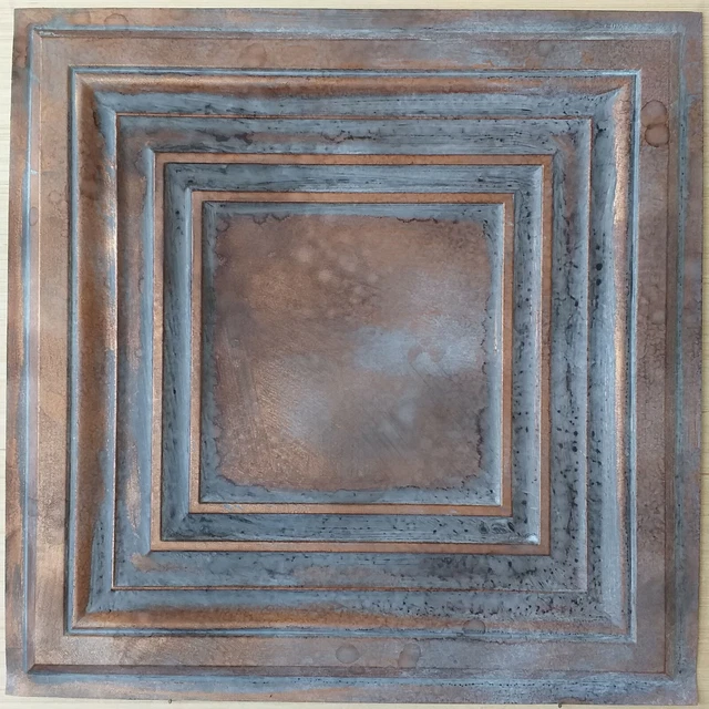 Victoria style ceiling tile weathering copper decor wall panels PL05 10pcs/lot