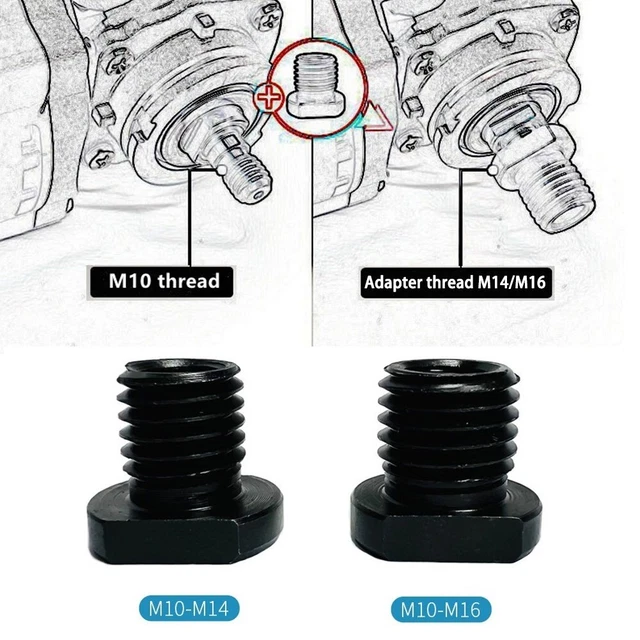 Extension Disque Meuleuse 2 Adaptateurs Filetage 5/8-11 Mâle Vers M14 Femelle - Pour Meuleuse D'Angle - Conversion Outils Réduction Filetage Outils