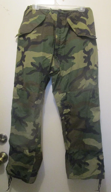 Usaf Woodland Trousers Apec Rain Pants Medium Regular Used
