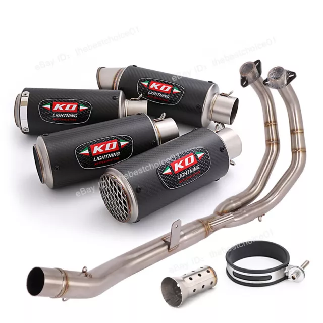 For Honda CBR500R CB500X CB500F Full Exhaust System Muffler Pipe Front Link Pipe