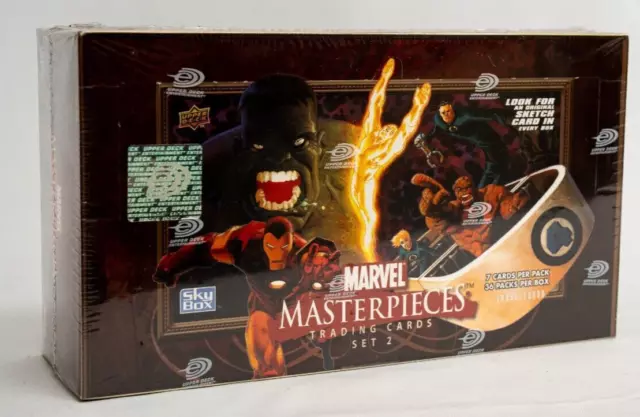 2008 Marvel Masterpieces Set 2 -  36 x Trading Card Packs Sealed Box /18000