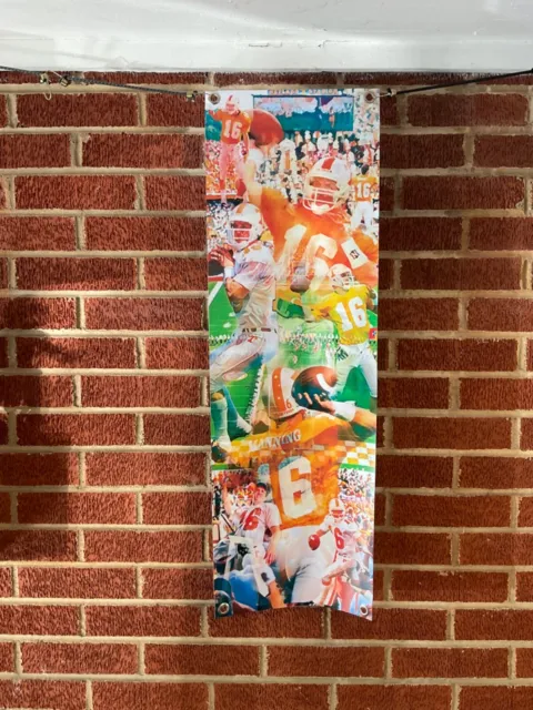 32x10 PEYTON MANNING vinyl POSTER Tennessee vols football UT wall print