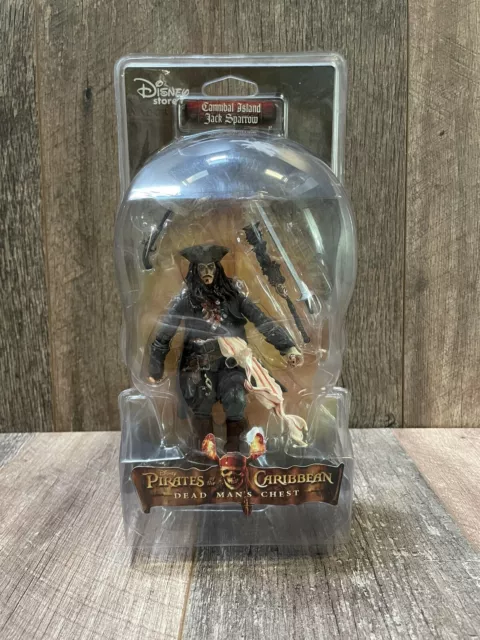 Pirates Of The Caribbean CANNIBAL ISLAND JACK SPARROW Figure Disney Store NEW