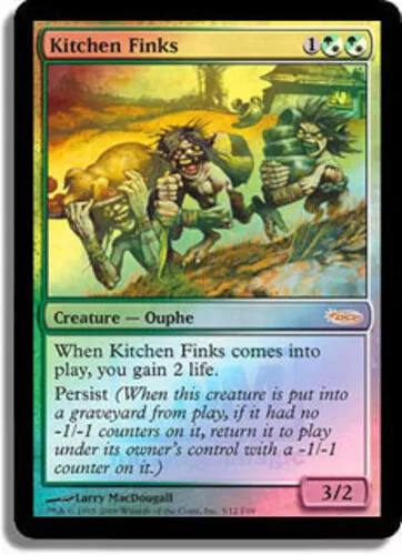 1x Kitchen Finks - Foil FNM 2009 Light Play, English FNM Promos MTG Magic