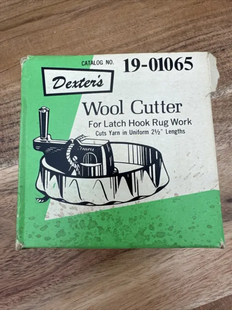 Cortador de lana Dexter para gancho de pestillo alfombra de trabajo cortes hilo a 2,5" LeeWards. De colección