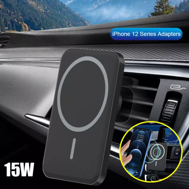 Magnetic Wireless Car Charger Mount Holder Fr iPhone Magsafe 15 14 13 12 Pro Max