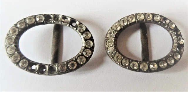 Paire de boucles de chaussures XIXe