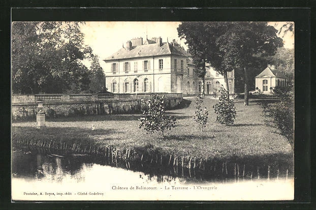 CPA Frankreich, Chateau de Balincourt, La Terrasse, L´Orangerie