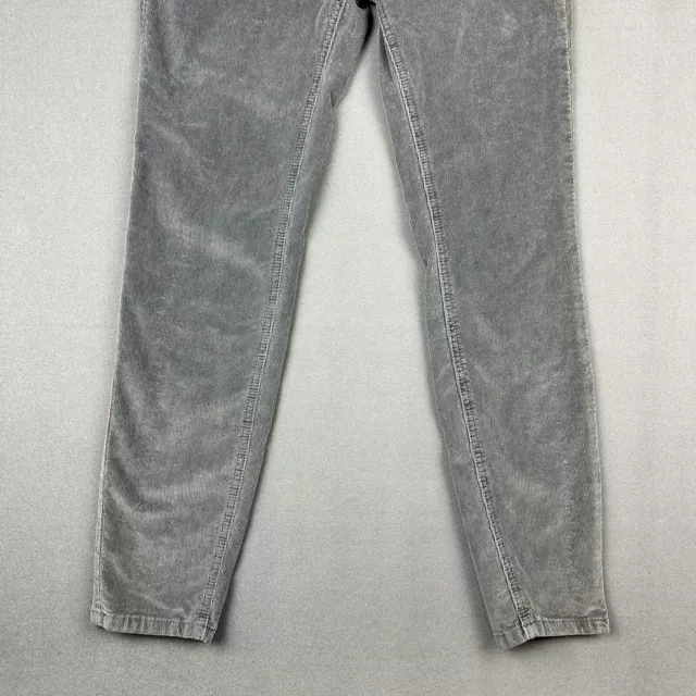 We the Free Sun Chaser Corduroy Pants Womens 26 Gray Skinny Ankle Stretch 3