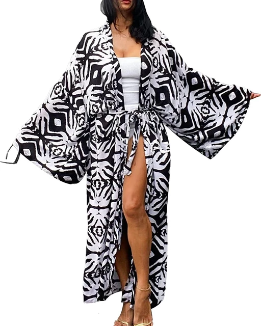 JFAN Bikini Cover Ups for Women Beachwear Summer Kimono Long Cardigan Fashion