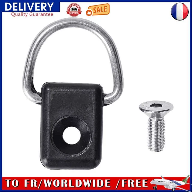 Kayak Canoe D Buckle Tie Down Loop with Screws Canoe Boat Accessory (1pc)
