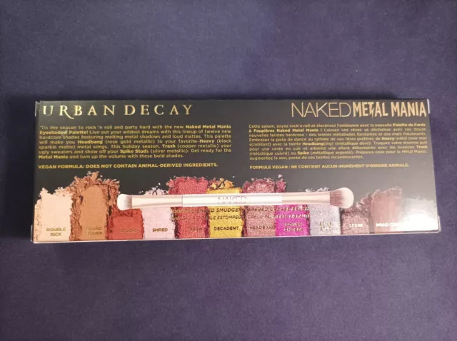 Urban Decay Naked Metal Mania Lidschatten-Palette - neu & versiegelt 3