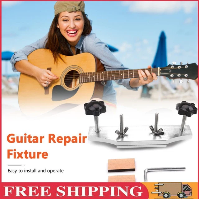 Acoustic Guitar Fixture Bonding Bridge Clamp Clip Stainless Steel Luthier Tools