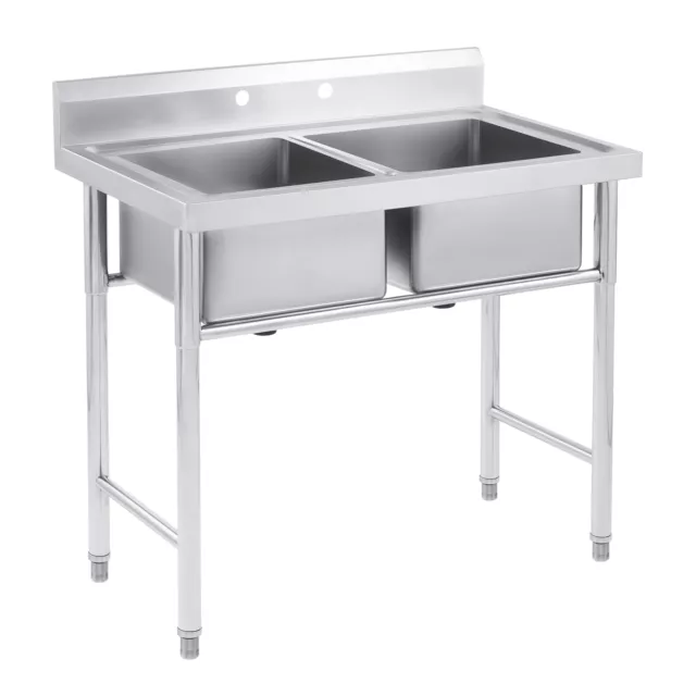 https://www.picclickimg.com/ApAAAOSw6mllbWlG/Stainless-Steel-2-Compartment-Prep-Utility-Sink-NSF.webp