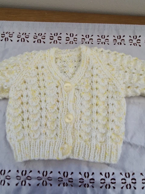 hand knitted baby cardigans