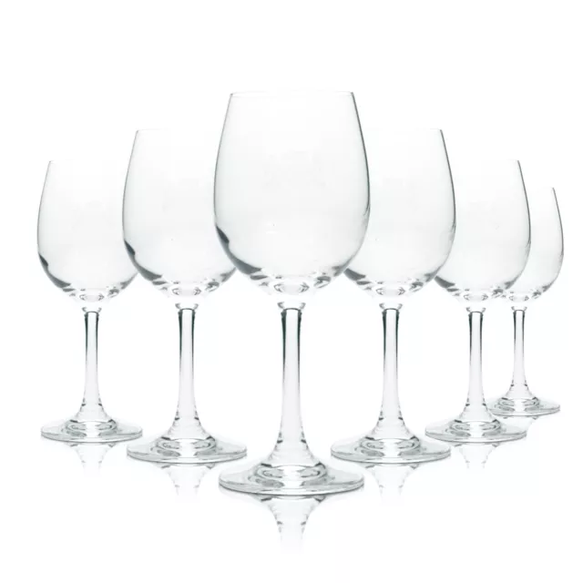 6x Stölzle Wein Glas 0,2l Lausitz Rot Weiß Stil Kelch Ballon Gläser Chardonnay