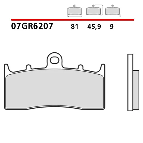 Coppia Pastiglie Freno Anteriore Brembo Bmw K 1600 Grand America 1600 18 >