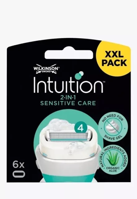 Wilkinson Sword Intuition Sensitive Care Rasierklingen  6er Pack XXL 100% OVP