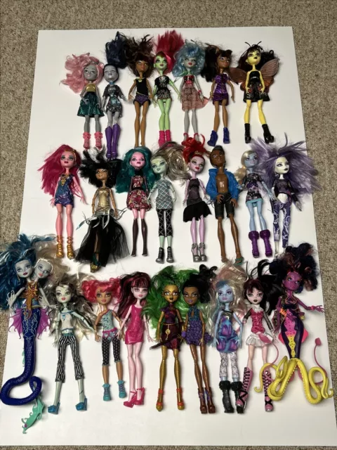 Huge Monster High Doll Lot Of  24 Dolls, Clothes, Accessories & Furniture