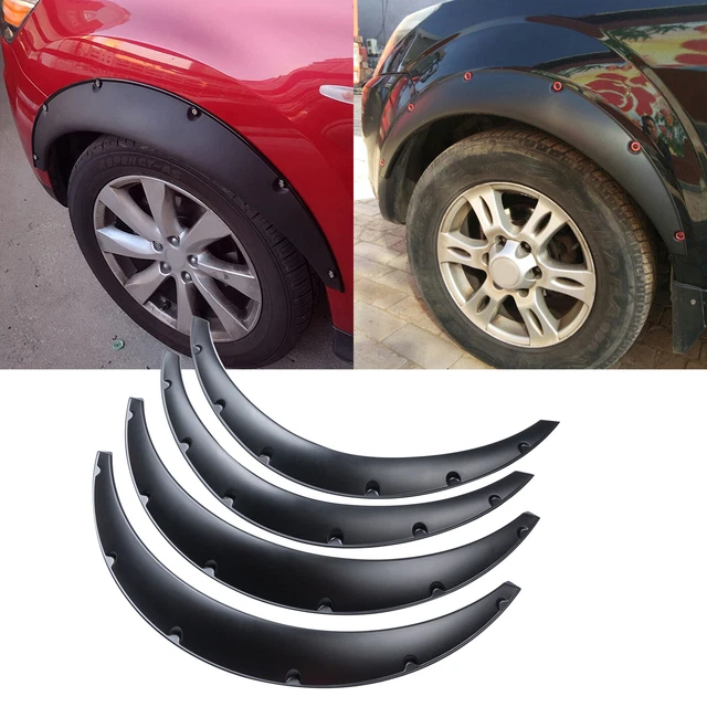 Kit 4 Protège-arches Flexible Universel Pour SUV Voiture - Protection Contre Boue, Rayures
