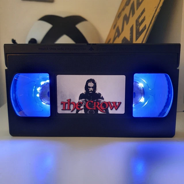 THE CROW (1994) LED VHS Tape Lamp Birthday Gift Halloween Retro Vintage