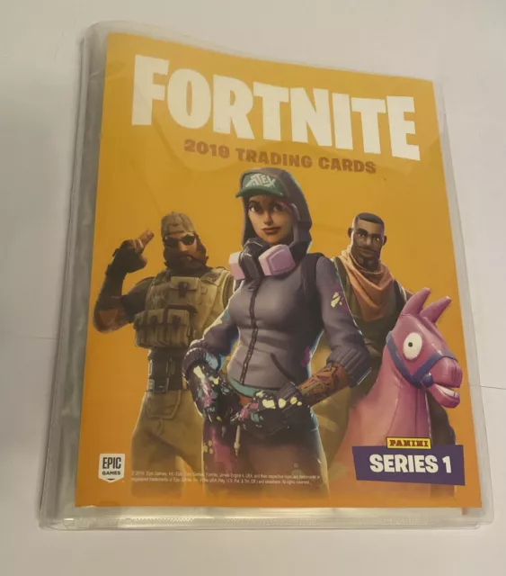 Fortnite Panini Series 1 Sammelmappe Album mit ü. 90 Karten Epic Games Inhalt