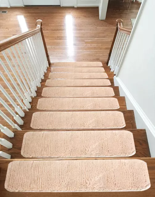 New Carpet Stair Treads NON-SLIP MACHINE WASHABLE Rugs,Scott 30mm Thick-22x67cm