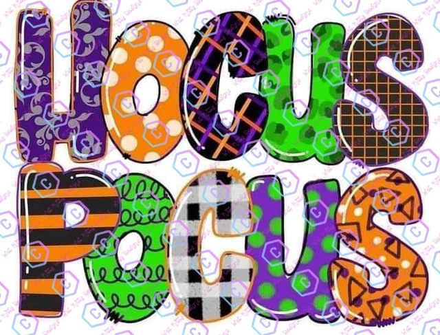 Hocus Pocus Heat transfer designs ready to press