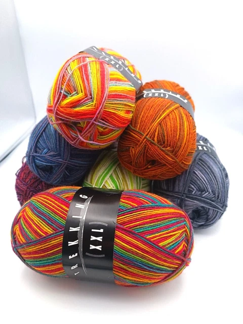 Trekking Atelier Zitron Strickwolle Strumpfgarn Stricken 4-fach Streifen ÖkoTex