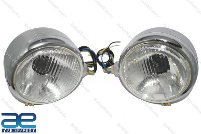 Jeu De Phares Pour Tracteur Ford - 12V Bleu - Neuf, Compatible Côté Gauche Et Droit