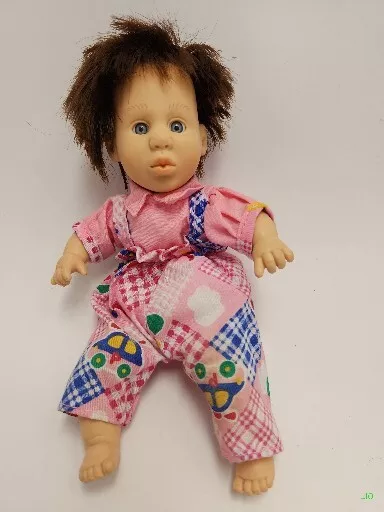 Gi Go Vintage 90s Toy Palm Pals Happy Kids Expression Bean Bag Pink Girl Doll 8"