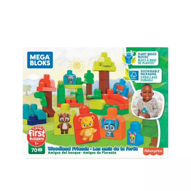 Mega Bloks Bausteine 70 Teile Waldfreunde Safari Mattel GMB 63 Mattel