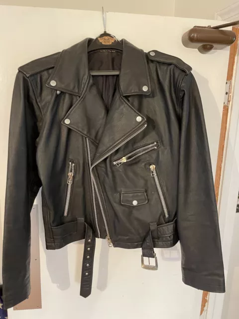 VOIUTTI (BRAZIL-MADE) LEATHER motorcycle jacket $120.00 - PicClick